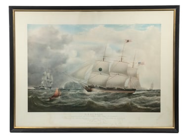 19TH C. MARINE PRINT