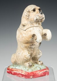 BLACK FOREST BEGGING DOG INKWELL