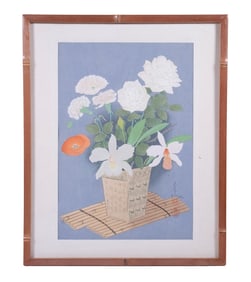BAKUFU OHNO (JAPANESE, 1888–1976) SUMMER FLOWER IN VASE, 1951