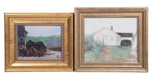 (2) SMALL MAINE LANDSCAPE PAINTINGS