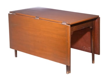 HOPPELITE, AMERICAN MAPLE DROP LEAF DINING TABLE