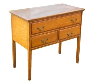 COUNTRY CHIPPENDALE COUNTRY PUMPKIN PINE TWO-DRAWER SERVER