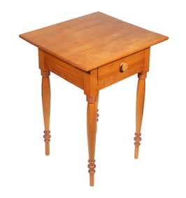 NEW ENGLAND ONE DRAWER BIRCH STAND