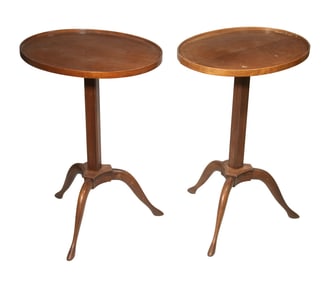 PAIR OF QUALITY EARLY REPRODUCTION CANDLESTANDS BY GARRATT