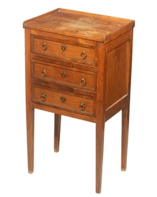 ITALIAN THREE DRAWER BEDSIDE STAND