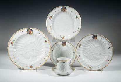 (81) SWAN SERVICE FOR MOTTAHEDEH, NELSON ROCKEFELLER COLLECTION