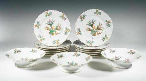 (15) VICTORIAN PORCELAIN PLATES, CIRCA 1870–1890