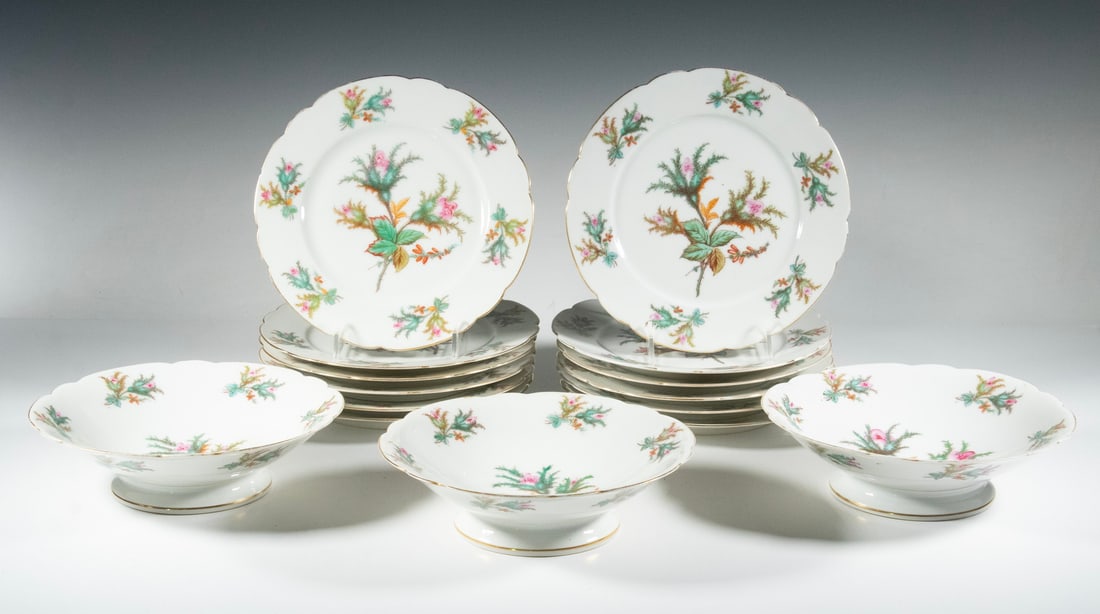 (15) VICTORIAN PORCELAIN PLATES, CIRCA 1870–1890 (1 of 2)