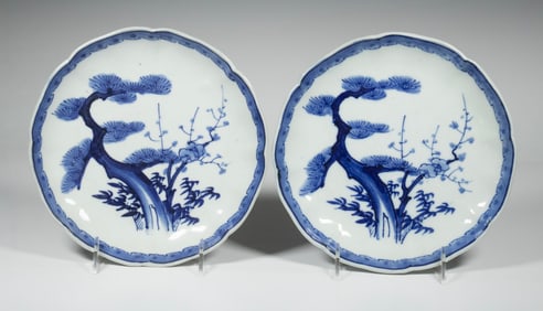 PR JAPANESE BLUE & WHITE PLATES