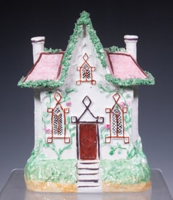 STAFFORDSHIRE FLATBACK COTTAGE
