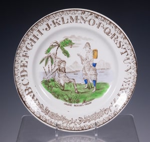 STAFFORDSHIRE ABC PLATE