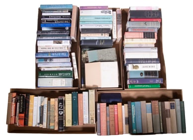 (90 IN 5 BOXES) BROOKE ASTOR PERSONAL LIBRARY BOOKS SIGNED BY HER