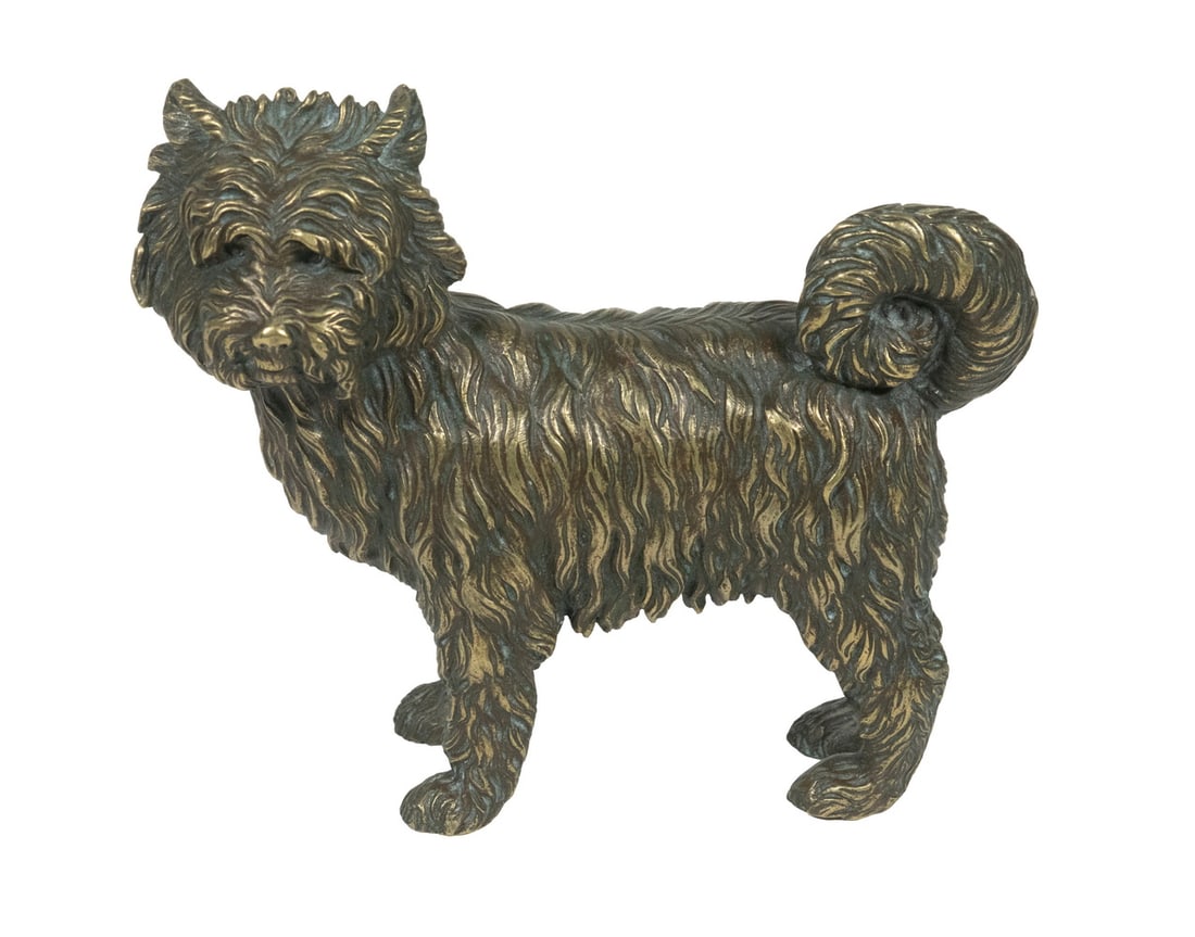 BRONZE DOG FIGURE (1 of 2)