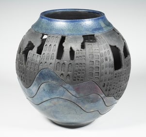 MARK EINHORN (ESSEX, CT) ART POTTERY VASE
