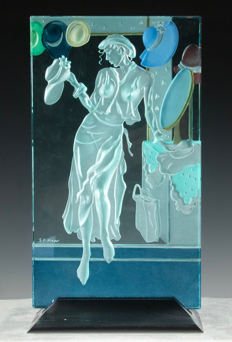 WENDY SAXON BROWN (US, 1953-) GLASS SCULPTURE (1 of 2)