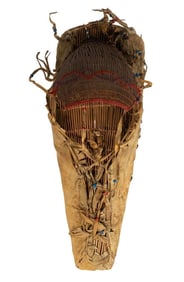 LATE 19TH C. LAKOTA SIOUX CHILD-SIZED CRADLE BOARD