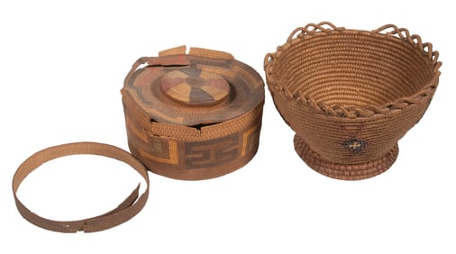 (2) EARLY NATIVE AMERICAN BASKETS
