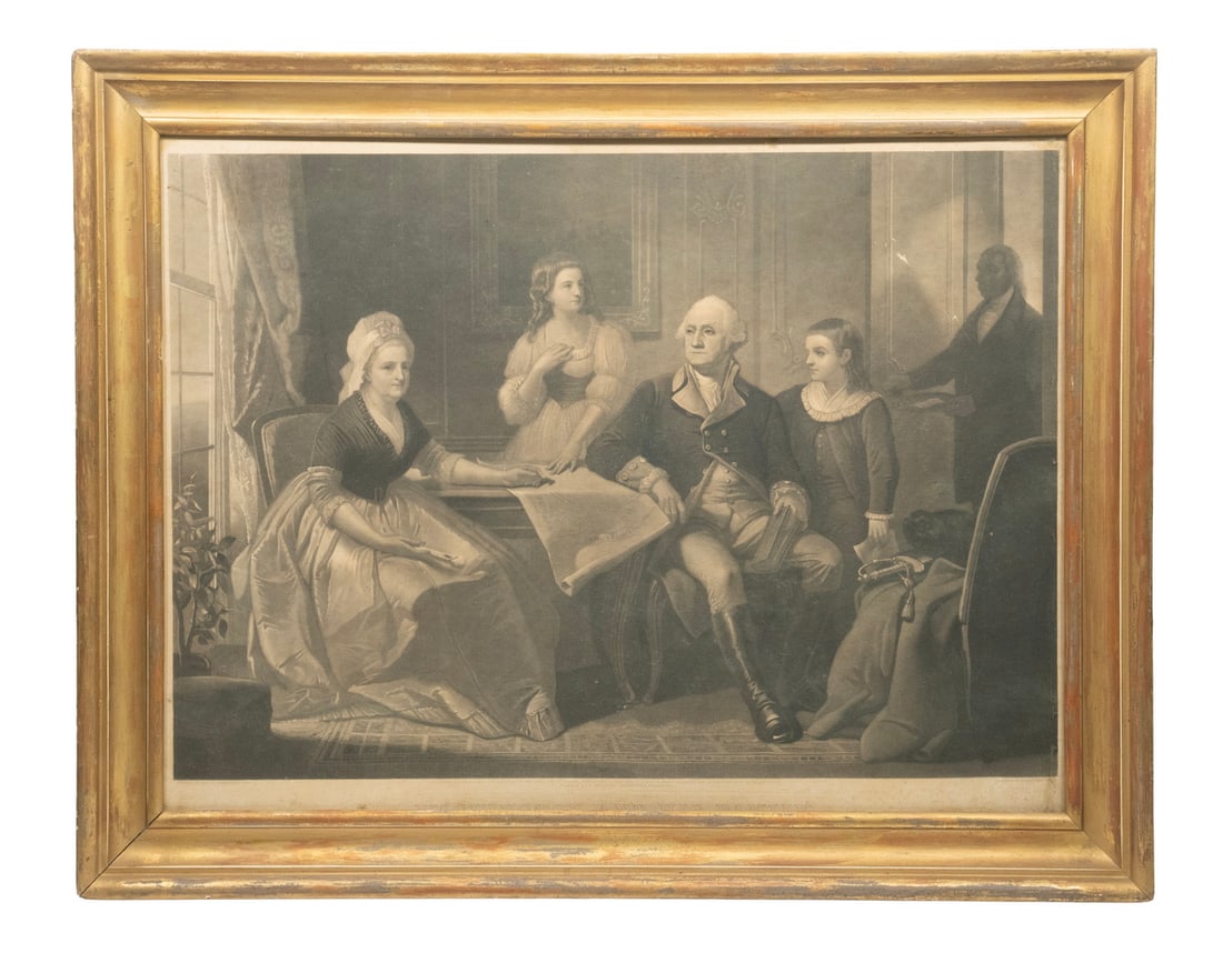 PRINT OF WASHINGTON'S FAMILY BY SARTAIN (1 of 3)