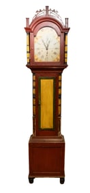 TALL CLOCK BY ASA HOPKINS (1799-1838) OF LITCHFIELD, CONN.