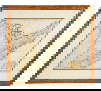 GUTHRIE MAP OF UNITED STATES, 1785: "A Map of the United States of America, Agreeable to the Peace of 1783," hand-colored copperplate engraving, on two joined sheets of wove paper. Issued as part of the 1785 edition of "A New System of