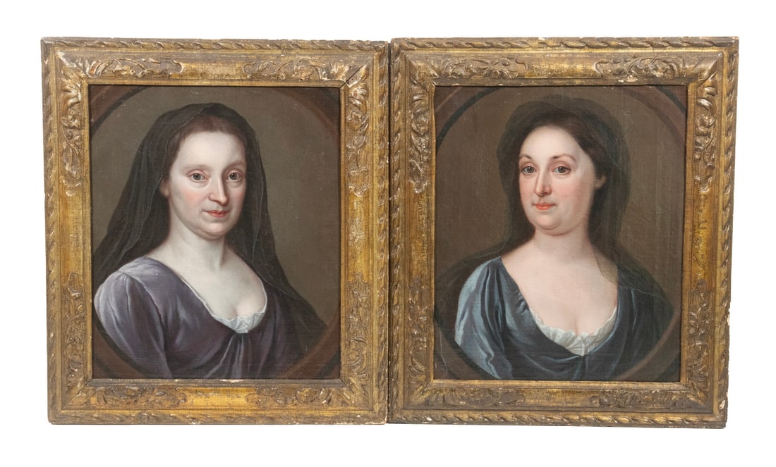 PAIR OF PORTRAITS CIRCLE OF JOHN VERELET (UK, 1648-1734) (1 of 4)