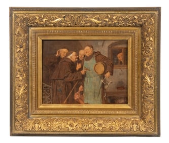 19TH C. BELGIAN GENRE PAINTING
