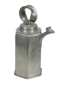 SWISS PEWTER PRISEMKANN FLAGON
