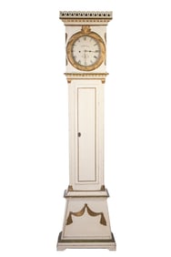 19TH C. DANISH WEDDING TALL CLOCK