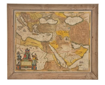 1665 MAP OF TURKISH OTTOMAN EMPIRE BY BLAEU