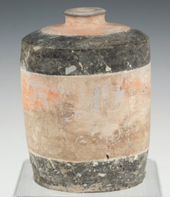 CHINESE POTTERY GRANARY JAR, HAN DYNASTY
