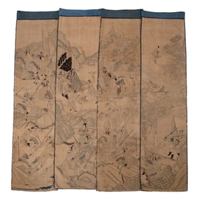 (4) CHINESE SILK KESI TAPESTRY PANELS