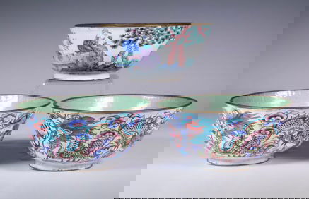 (3) CHINESE ENAMEL BOWLS