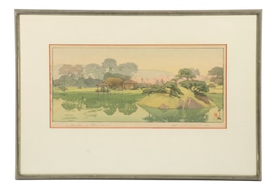 HIROSHI YOSHIDA (1876 1950),  A GARDEN IN OKAYAMA  ORIGINALLY PUBLISHED IN 1933