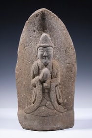 JAPANESE STONE STELE, EDO PERIOD