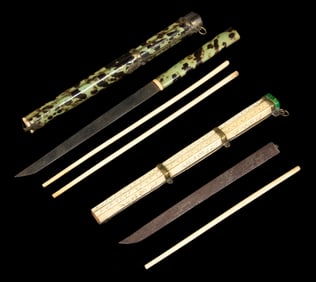(2) MEIJI JAPANESE EATING SETS
