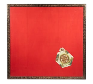 JAPANESE FAMILY CREST EMBROIDERY PANEL
