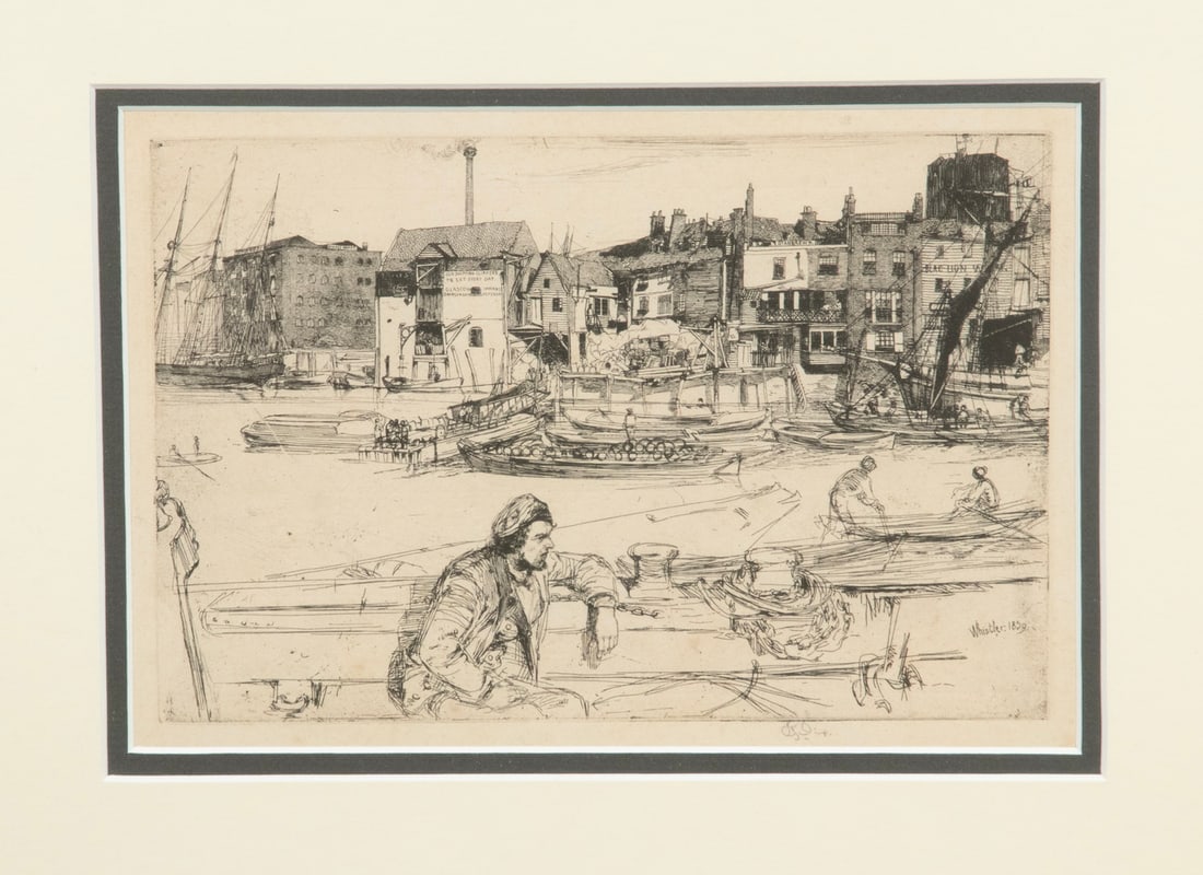 JAMES ABBOTT MCNEILL WHISTLER (MA/UK/FR, 1834-1903) (1 of 2)