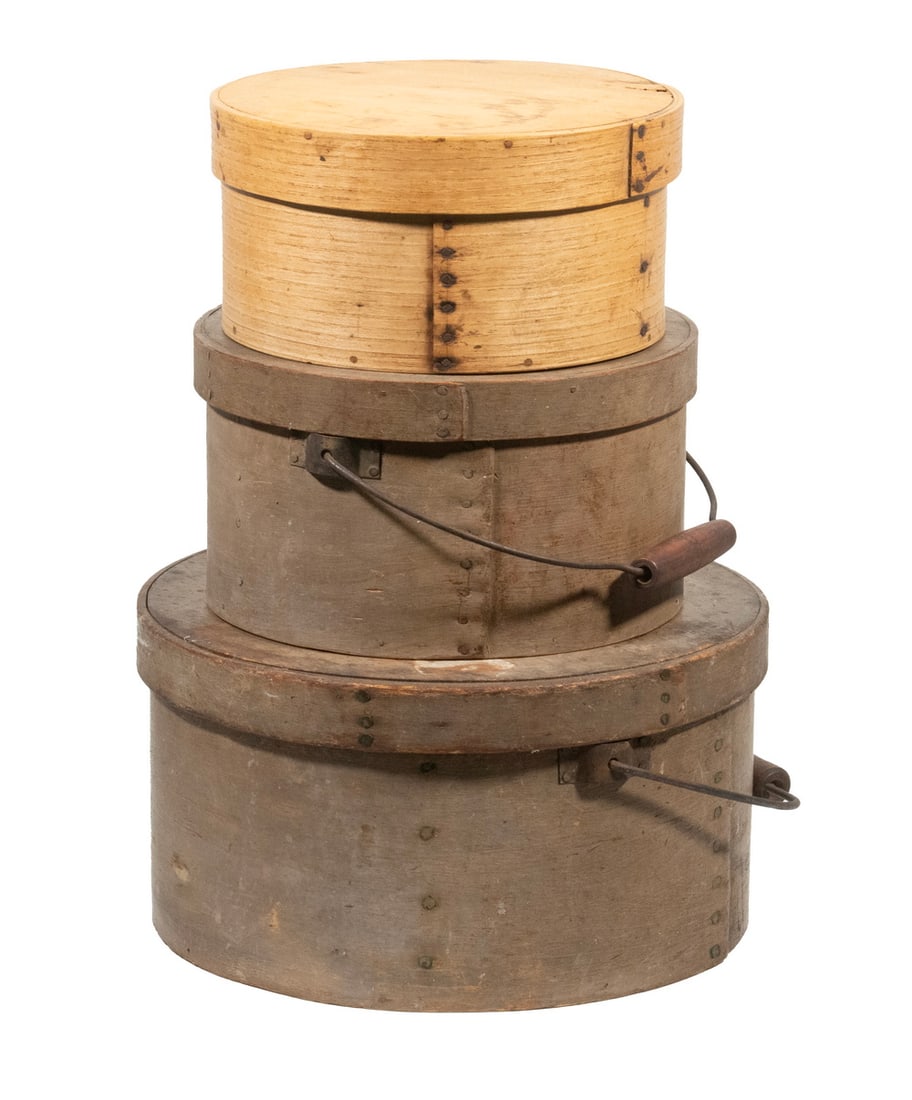 (3) 19TH CENTURY AMERICAN PANTRY BOX COLLECTION (1 of 1)