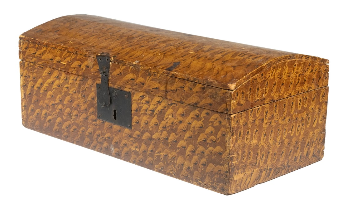 SPONGE DECORATED DOME-TOP STORAGE BOX (1 of 3)