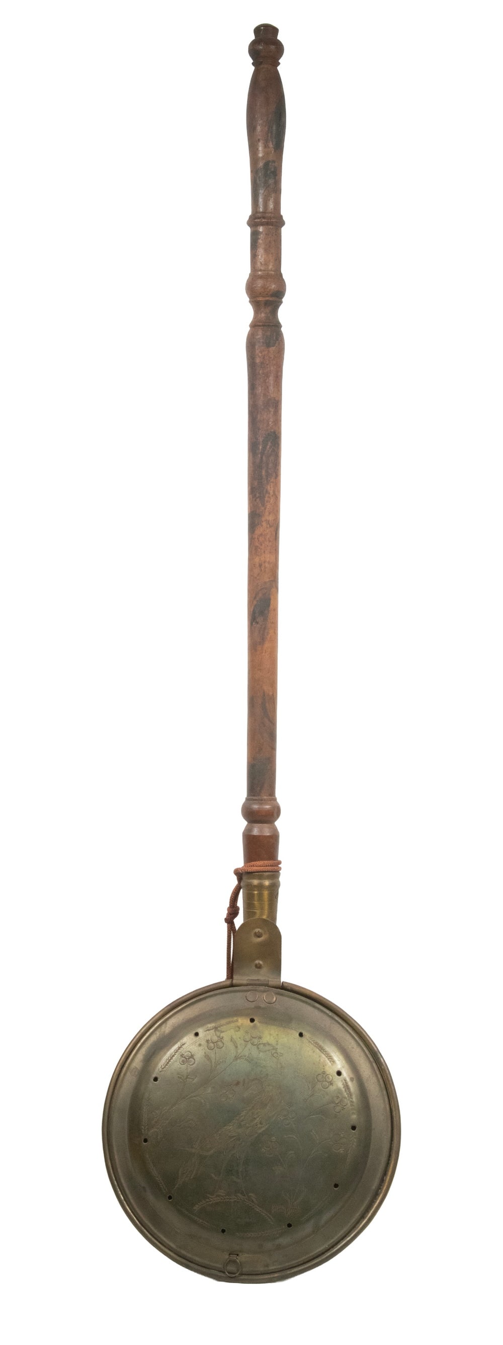 18TH C. CHESTNUT ROASTER WITH BIRD DECORATION (1 of 2)