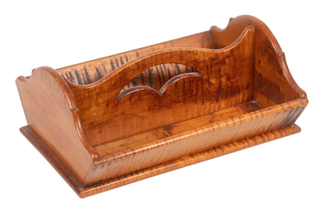 TIGER MAPLE FLATWARE BOX (1 of 1)