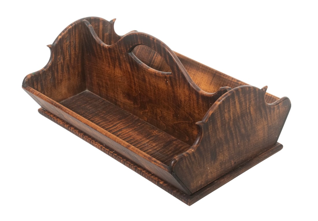 TIGER MAPLE CUTLERY CARRIER (1 of 2)