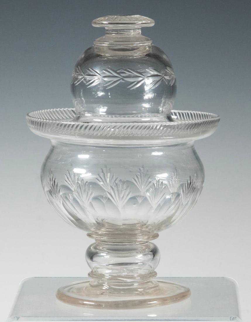 EARLY PITTSBURGH GLASS SUGAR BOWL (1 of 1)