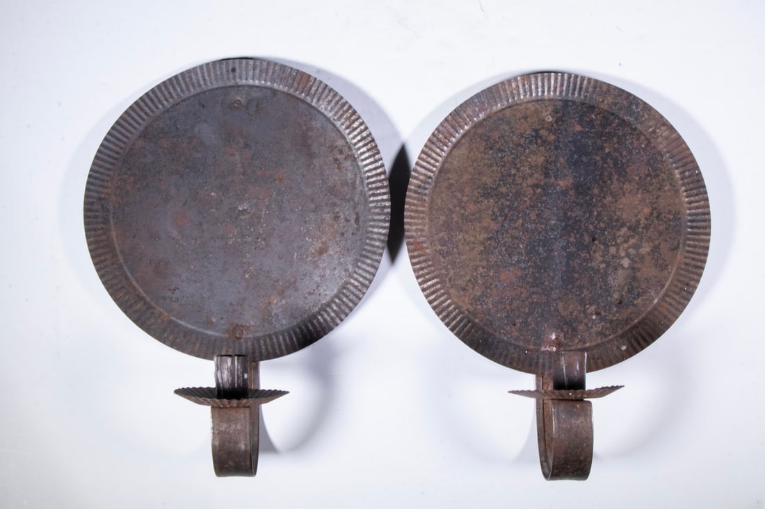 PR 19TH CENTURY TIN CANDLE SCONCES (1 of 1)