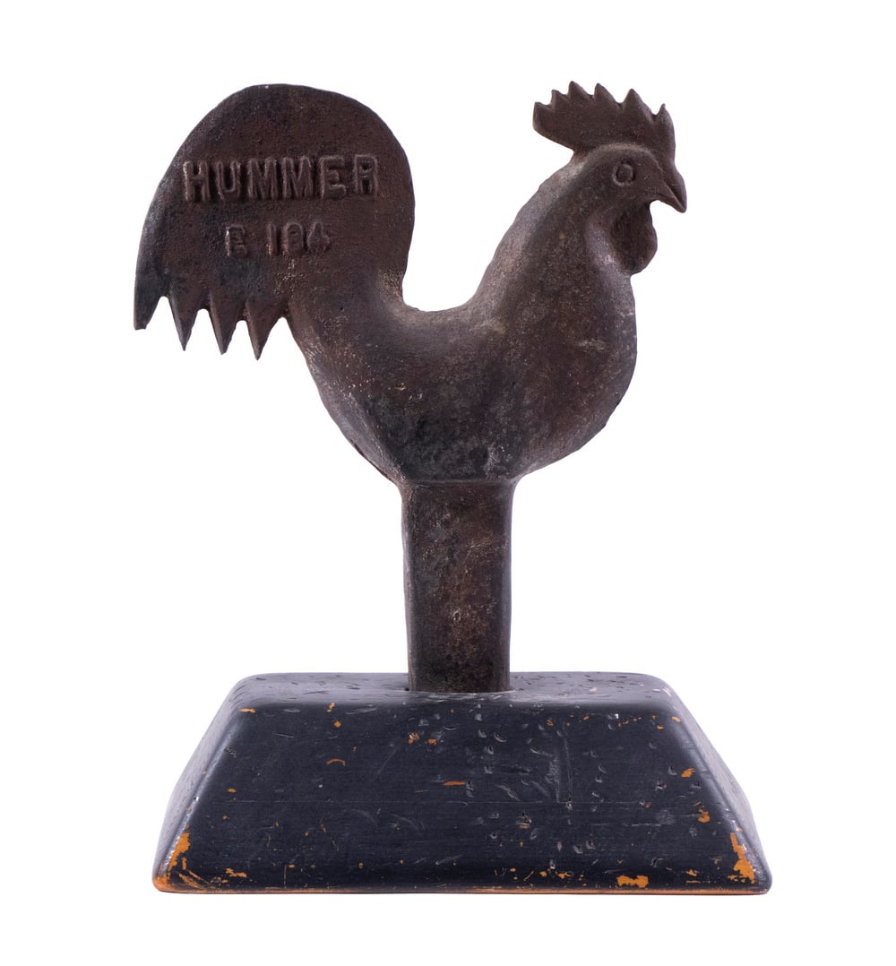 HUMMER ROOSTER FORM WINDMILL WEIGHT (1 of 3)