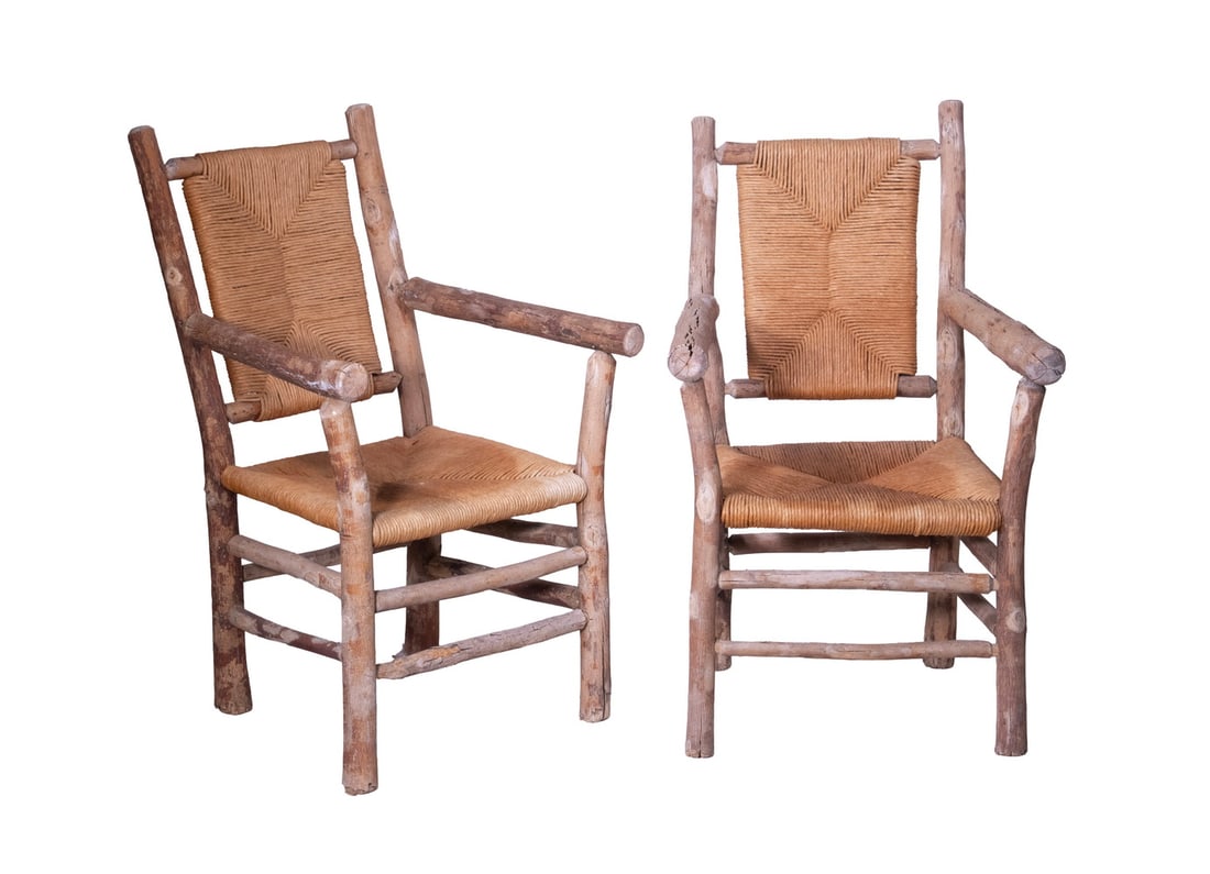 PR ADIRONDACK RUSH SEAT ARMCHAIRS (1 of 3)