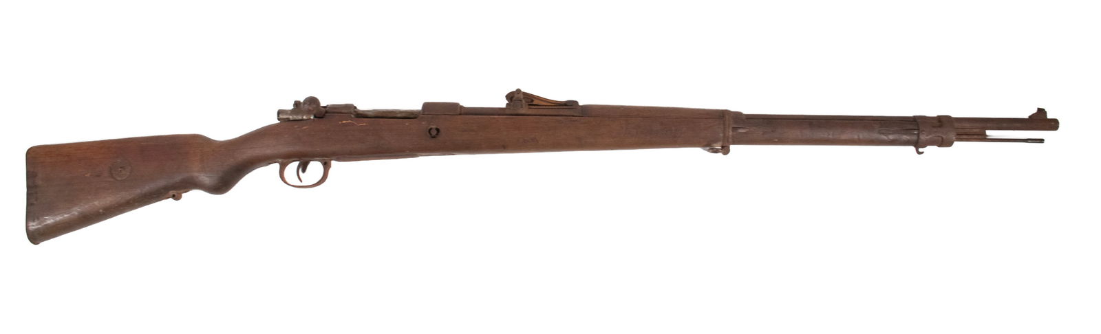 GERMAN GEWEHR 98, 8MM MAUSER: An offering of Imperial Germany's standard infantry rifle for World War 1. The rifle retains most all of its original features but unfortunately was stored improperly and has developed extensive surfa