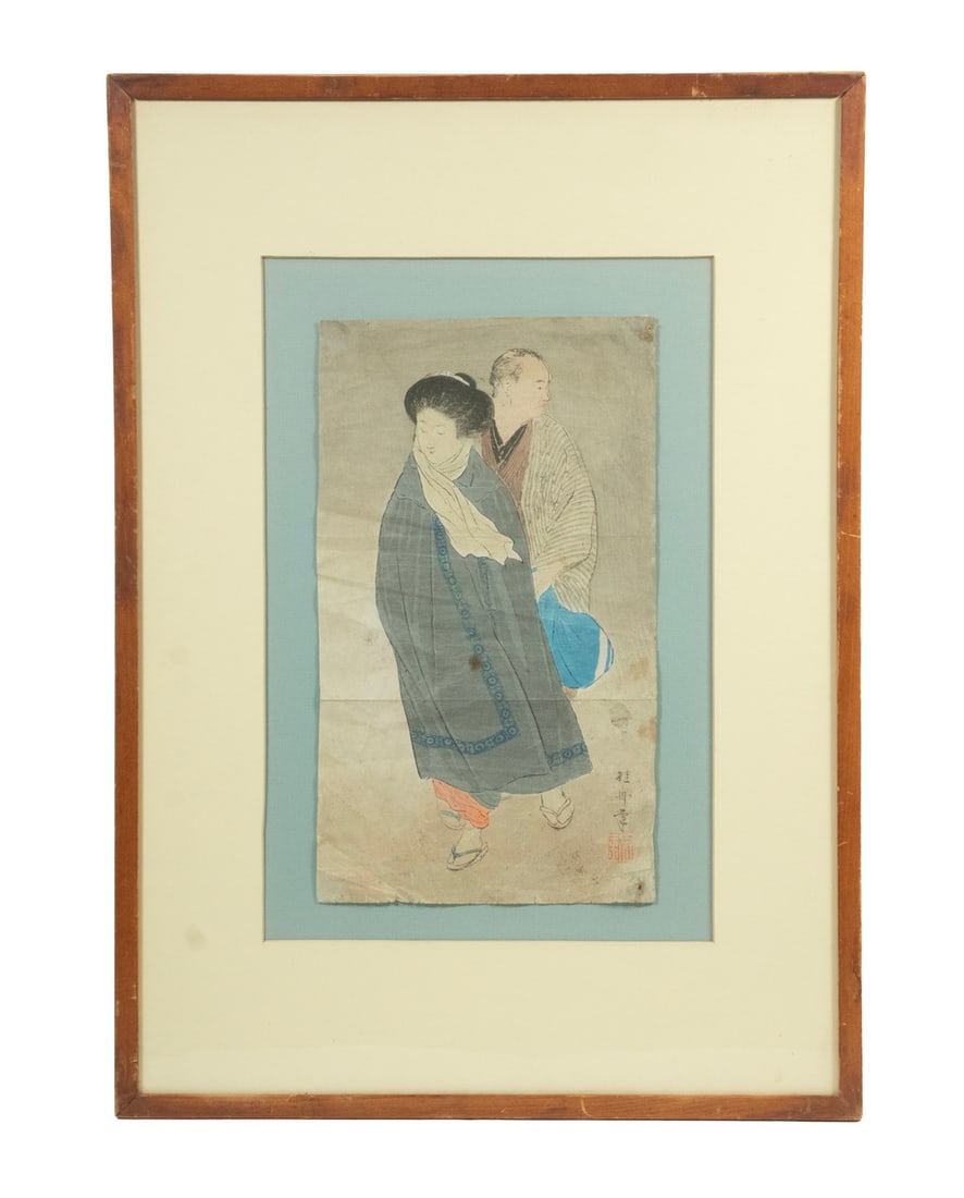 TAKEUCHI KEISHU (1861–1942), LADY IN COAT