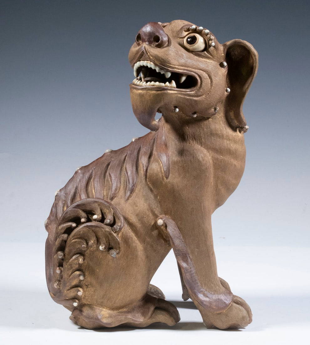 CHINESE SHIWAN STONEWARE FOO DOG