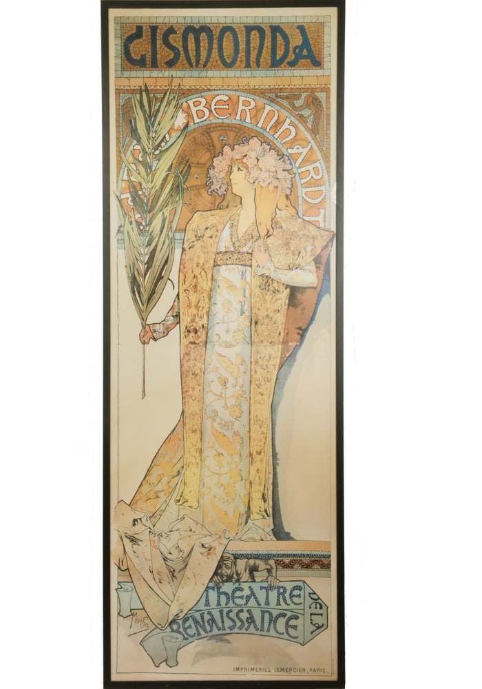 FRAMED REPLICA FRENCH BROADSIDE POSTER (1 of 2)